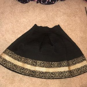 Black/ gold skirt